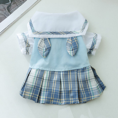 Modes suns, gaišs kleita, vasaras mājdzīvnieku kucēnu apģērbs Jauka bantīte kaķu princeses kleita Mīksta mājdzīvnieka suņa kāzu svārki Čivavas suņu apģērbi