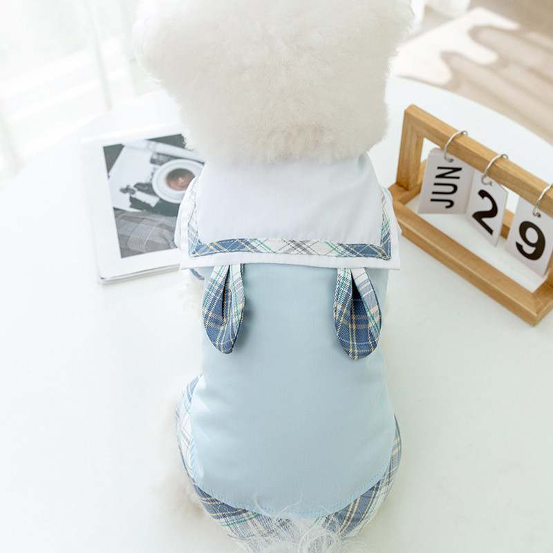 Modes suns, gaišs kleita, vasaras mājdzīvnieku kucēnu apģērbs Jauka bantīte kaķu princeses kleita Mīksta mājdzīvnieka suņa kāzu svārki Čivavas suņu apģērbi