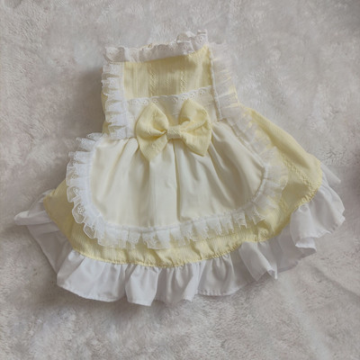 Pet χαριτωμένο φόρεμα δαντέλας Φόρεμα καμαριέρας για σκύλους Φόρεμα για γάτα Ρούχα για κατοικίδια Ρούχα για σκύλους Μεταμόρφωση φόρεμα παπιγιόν Princess Bears Teddy ρούχα