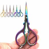 Vairumtirdzniecība asās nerūsējošā tērauda amatniecības šķēres rozā mini mazās šķēres šūšanas piederumi un aksesuāri zig Zag auduma šķēres