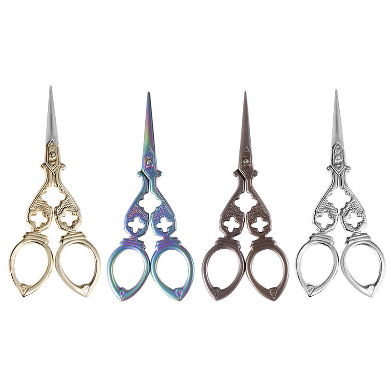 Karsti pārdodu nerūsējošā tērauda retro šķēres Asas amatniecības šķēres šūšanai un rokdarbiem DIY šūšanas instrumenti izšūšanas šķēres