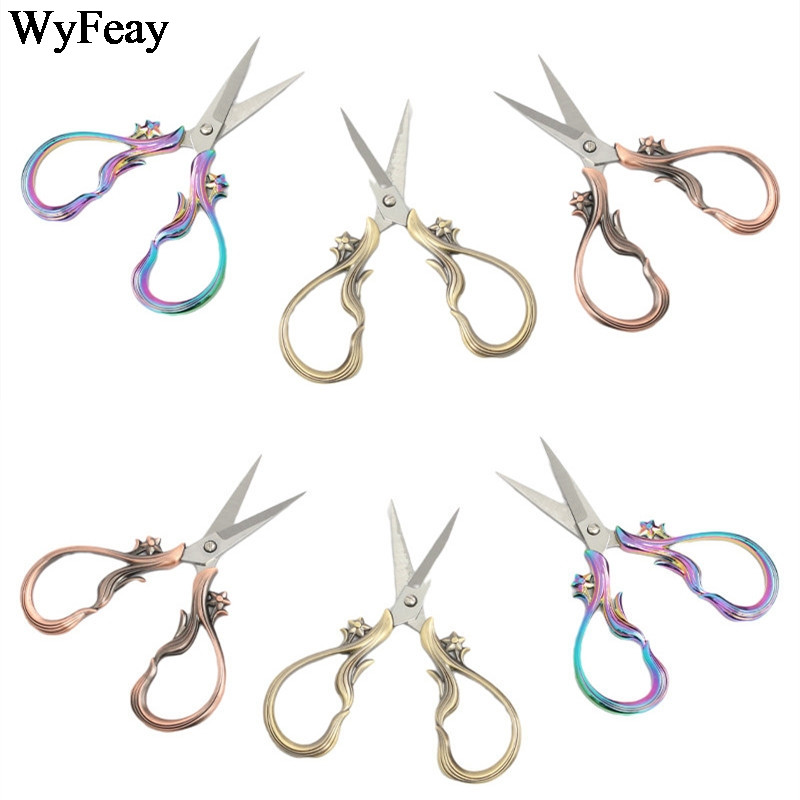 Vintage Šķēres Retro Antique Tailor Šķēres zigzaga Rokdarbi Audumu griezējs Izšūšanas un Šūšanas Šķēres Diegu piederumi