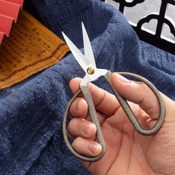 Serpentine Универсални ножици Издръжливи висококачествени стоманени винтидж шивашки ножици Занаятчийски домакински за плат Scisso шевни ножици