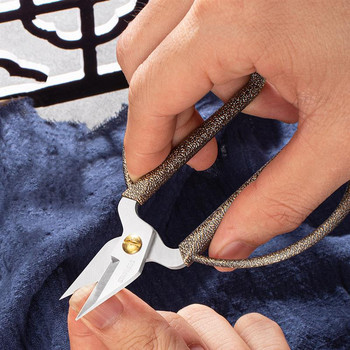 Serpentine Универсални ножици Издръжливи висококачествени стоманени винтидж шивашки ножици Занаятчийски домакински за плат Scisso шевни ножици