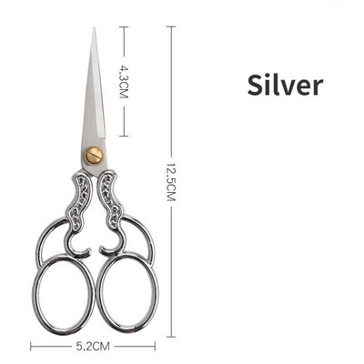 Izšūšanas Šķēres Mazas Profesionālas Nerūsējošā tērauda Šūšanas Vintage Rokturis Ass Smails priekš DIY Instrumenti Amatniecības griešanas drēbnieks