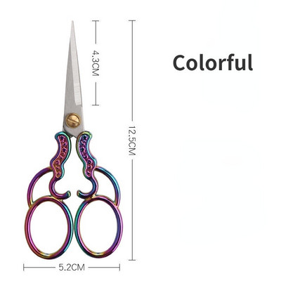 Izšūšanas Šķēres Mazas Profesionālas Nerūsējošā tērauda Šūšanas Vintage Rokturis Ass Smails priekš DIY Instrumenti Amatniecības griešanas drēbnieks