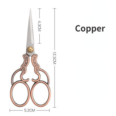 Izšūšanas Šķēres Mazas Profesionālas Nerūsējošā tērauda Šūšanas Vintage Rokturis Ass Smails priekš DIY Instrumenti Amatniecības griešanas drēbnieks