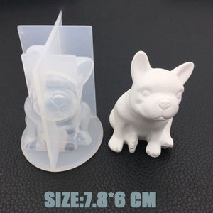 3D dzīvnieku sveču veidne ar rokām darināta lauva lācis suns silikona betona veidne fondant kūkas dekorēšanas rīki dekorēšanas galds