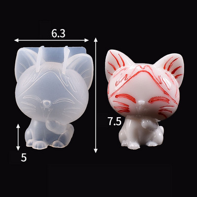 3D dzīvnieku sveču veidne ar rokām darināta lauva lācis suns silikona betona veidne fondant kūkas dekorēšanas rīki dekorēšanas galds