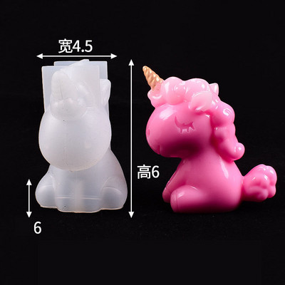 3D dzīvnieku sveču veidne ar rokām darināta lauva lācis suns silikona betona veidne fondant kūkas dekorēšanas rīki dekorēšanas galds