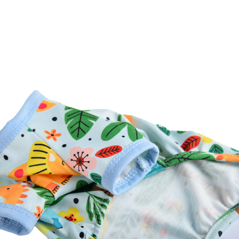 Pavasara mājdzīvnieku suņu drēbes Mīkstas elpojošas aproces Atturīgi Jauki Apdruka Mazi Vidēji Lieli Mājdzīvnieku kostīmi Suņi Dinozauru Zaļš