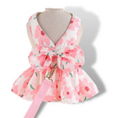 Bow lilleline koerakleit Printsesskleit rõngasrihmaga Lemmikloomariided väikestele koertele Õhuke suvine magus kutsikaseelik chihuahuale