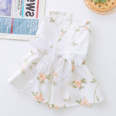 Armas koerakleit Lilleline koera võrkkleit kassipoeg kutsikas lemmiklooma seelik suvine koerariided vibu pits koera printsessi kleit chihuahua riided