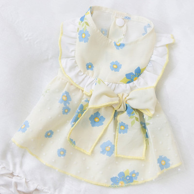 Armas koerakleit Lilleline koera võrkkleit kassipoeg kutsikas lemmiklooma seelik suvine koerariided vibu pits koera printsessi kleit chihuahua riided