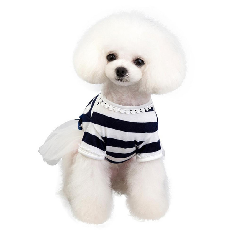 Maza suņa kleita Mājdzīvnieku suns Bowknot kleita suns kaķis Jauki pavasara vasaras apģērbi maziem suņiem Kaķu apģērbi Suņu apģērbi lieliem suņiem