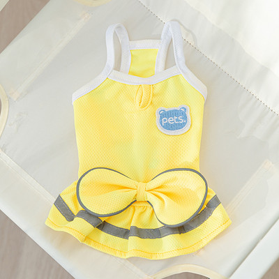 Kevad-suvi kutsika vibu Suspender seelik Teddy Sport Tuulekleit Lemmiklooma Päikesekaitse Riided Kaunid Koerariided