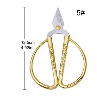 SHWAKK zlatne vintage vezene šivaće krojačke škare za vezenje križem škare za ručni rad za DIY krojačke škare za tkanine