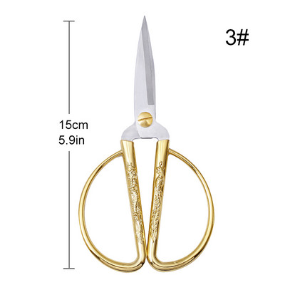 SHWAKK zlatne vintage vezene šivaće krojačke škare za vezenje križem škare za ručni rad za DIY krojačke škare za tkanine