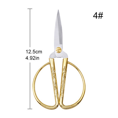 SHWAKK zlatne vintage vezene šivaće krojačke škare za vezenje križem škare za ručni rad za DIY krojačke škare za tkanine