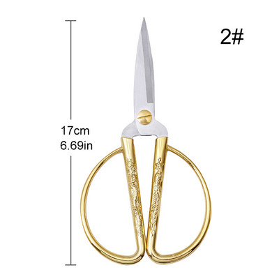 SHWAKK zlatne vintage vezene šivaće krojačke škare za vezenje križem škare za ručni rad za DIY krojačke škare za tkanine