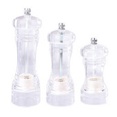 1 gabala manuāla piparu dzirnaviņas Akrila garšvielu pudele Keramikas serdeņa caurspīdīga garšvielu dzirnaviņas Mājas virtuves rīki