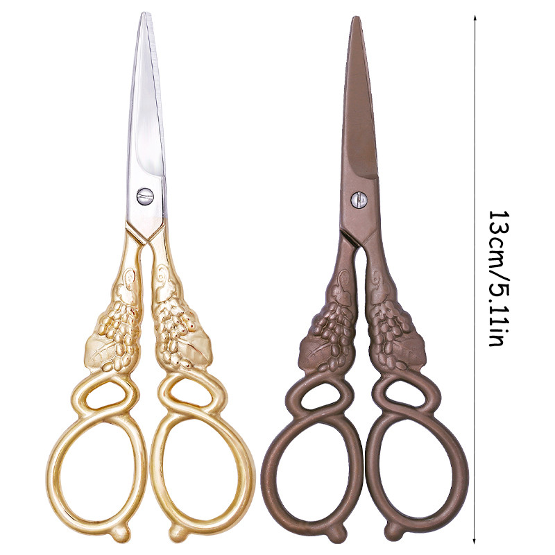 SHWAKK nerūsējošā tērauda retro izšūšanas drēbnieku šķēres šūšanai DIY amatniecības rokdarbu griešanai šķērveida auduma šuvēju šķēres