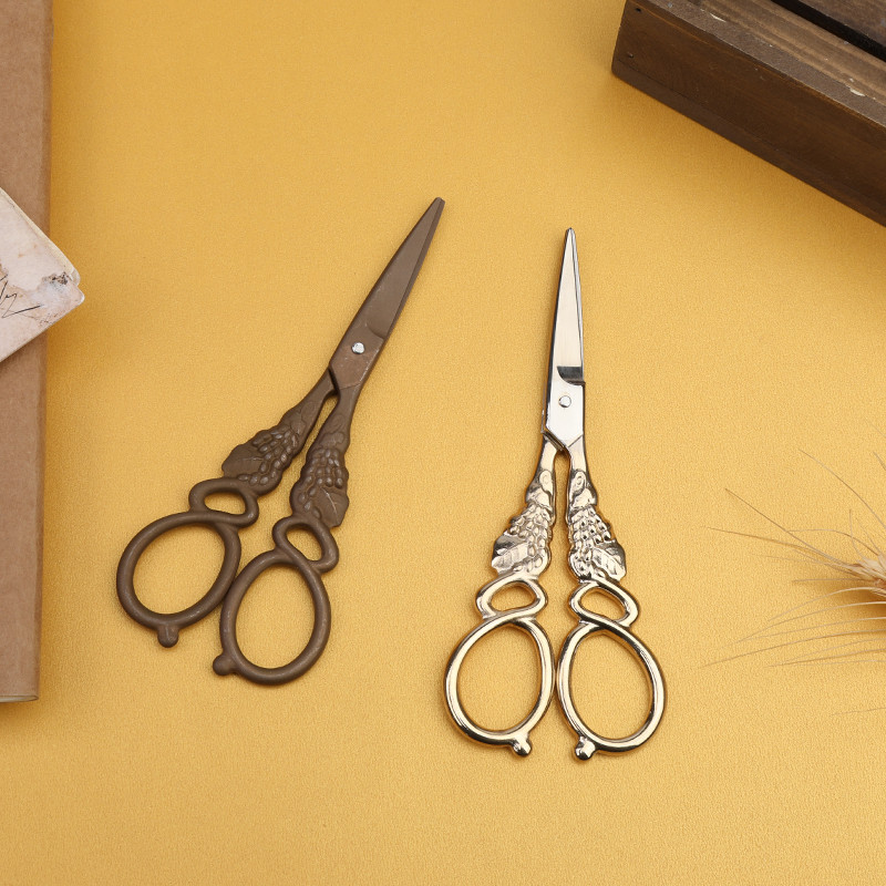 SHWAKK nerūsējošā tērauda retro izšūšanas drēbnieku šķēres šūšanai DIY amatniecības rokdarbu griešanai šķērveida auduma šuvēju šķēres