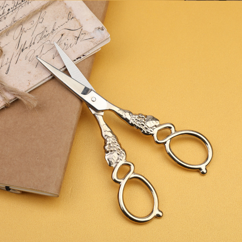 SHWAKK nerūsējošā tērauda retro izšūšanas drēbnieku šķēres šūšanai DIY amatniecības rokdarbu griešanai šķērveida auduma šuvēju šķēres