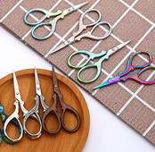 Nerūsējošā tērauda antīkās šķēres Rokdarbi Šūšanas Audumu griešanas Diegi Drēbnieku Šķēres DIY Rokdarbu instrumenti Šūšanas piederumi