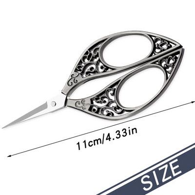 SHWAKK 1 tk tikandid käärid Retro näputöö õmbluskäärid roostevabast terasest professionaalsed rätsepa õmblus- ja teppimiskäärid