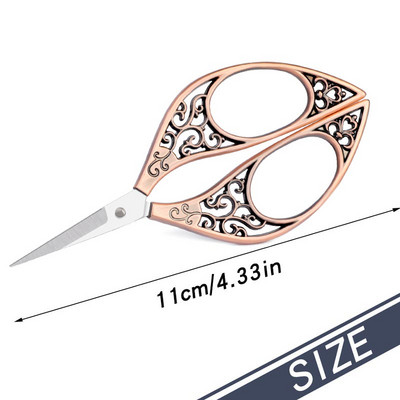 SHWAKK 1 tk tikandid käärid Retro näputöö õmbluskäärid roostevabast terasest professionaalsed rätsepa õmblus- ja teppimiskäärid