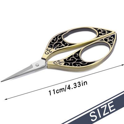 SHWAKK 1 tk tikandid käärid Retro näputöö õmbluskäärid roostevabast terasest professionaalsed rätsepa õmblus- ja teppimiskäärid