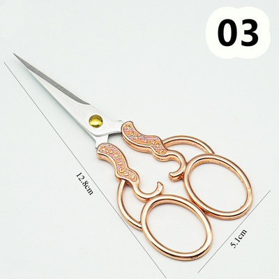 Retro Šķēres Asas Mazas Zelta Šķēres Šūšanai un Rokdarbiem Ar rokām darināti Diy Instrumenti Šūšanas Šķēres Amatniecības zigzaga Šķēres
