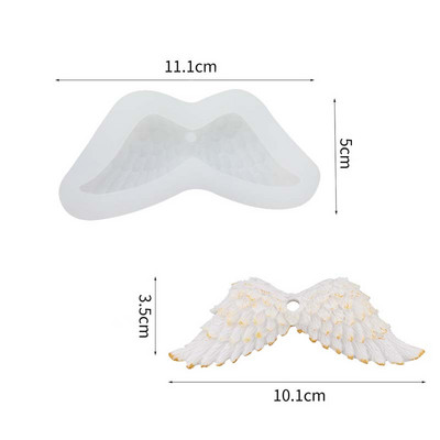 Angel Wing silikoonvorm mood ripatsvorm DIY käsitöö koogivorm küpsetustööriistad kookide kaunistamise tööriistad kommide tassikoogi koogivormid