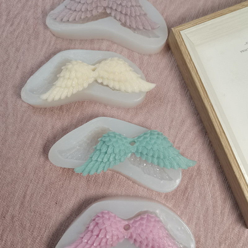 Angel Wing silikoonvorm mood ripatsvorm DIY käsitöö koogivorm küpsetustööriistad kookide kaunistamise tööriistad kommide tassikoogi koogivormid