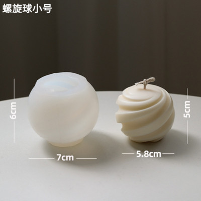 3D spirālveida kvadrātveida kolonna silikona sveču veidne, DIY radoša arhitektūras ģeometrijas sērija amatniecības ģipša sveķu ziepju izgatavošanas komplekts