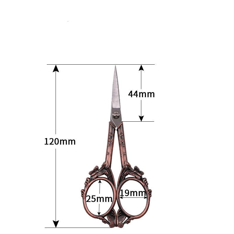 Nerūsējošā tērauda vintage šķēres šūšanas audumu griezējs izšūšanas šķēres drēbnieks šķērveida diegu šķēres instrumenti šūšanas šķērēm