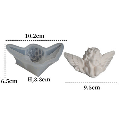 3D miega mazuļa silikona veidne ar rokām darināta sveču izgatavošanas komplekts ziepju ģipša sveķu izgatavošanas piederumi šokolādes kūkas cepšanai