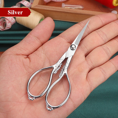 Nerūsējošā tērauda vintage šķēres šūšanas auduma izšūšanas griezējs antīks makšķerēšanas retro krustdūriens drēbnieks šķērveida diegu instrumenti