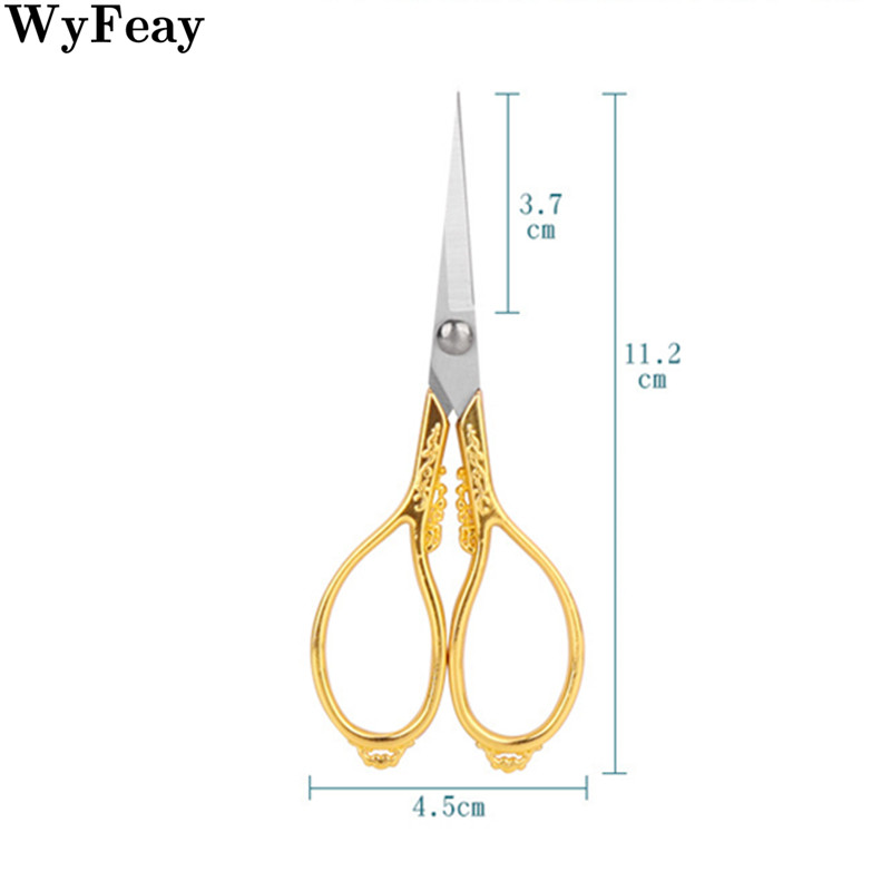 Nerūsējošā tērauda vintage šķēres šūšanas auduma izšūšanas griezējs antīks makšķerēšanas retro krustdūriens drēbnieks šķērveida diegu instrumenti