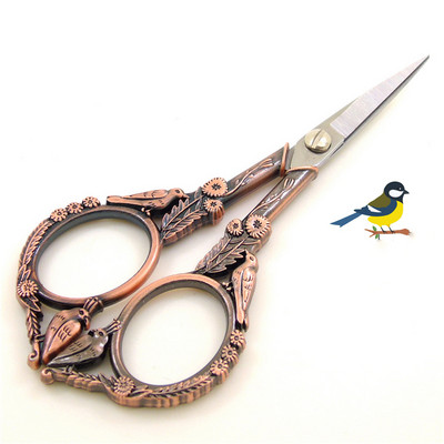 Väga ilusad roostevabast terasest antiikkäärid näputööks ja käsitööks Rose Gold käärid Kuldsed vintage paberikäärid