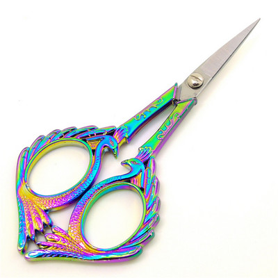 Väga ilusad roostevabast terasest antiikkäärid näputööks ja käsitööks Rose Gold käärid Kuldsed vintage paberikäärid