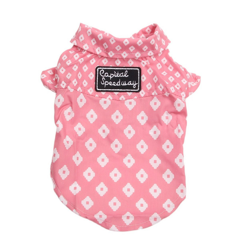 Zēnu suņu kaķu krekli ar rūtainu dizainu mājdzīvnieku kucēns pavasara/vasaras apģērbs, 6 izmēri