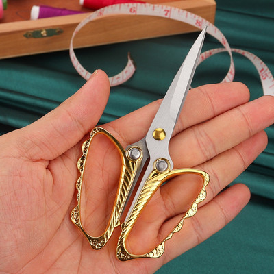 Retro roostevabast terasest õmblemine Ristpistes vintage käärid kangalõikur tikandid rätsep DIY niit käärid näputöö käärid