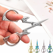 Ģitāras formas nerūsējošā tērauda antīkās šķēres šūšanai un rokdarbiem ar rokām darināti šūšanas instrumenti zelta rokdarbu šķēres