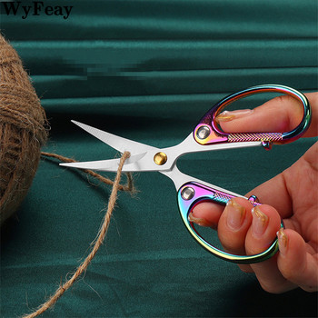 Ножици за бродиране с изкривена глава за рязане на конци за ръкоделие Ретро малки ножици за шиене на плат за кръстат бод Инструменти за ръкоделие