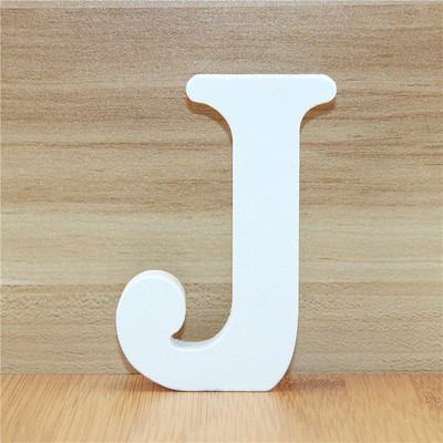 1gb 10cm koka koka burti balti alfabēta kāzu dzimšanas dienas ballīte DIY mājas dekorācijas personalizēts vārda dizains 3,94 collas