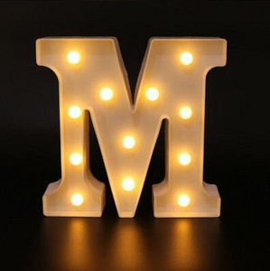 Φωτιστικό 22cm Φωτεινό LED Letter Night Light 26 Αγγλικό Αλφάβητο Αριθμός Μπαταρία Φωτιστικό Diwali Ρομαντικό Χριστουγεννιάτικο Διακόσμηση Γάμου.