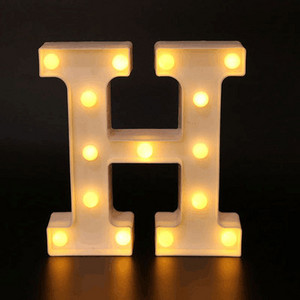 Φωτιστικό 22cm Φωτεινό LED Letter Night Light 26 Αγγλικό Αλφάβητο Αριθμός Μπαταρία Φωτιστικό Diwali Ρομαντικό Χριστουγεννιάτικο Διακόσμηση Γάμου.