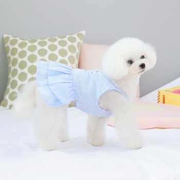 Καλοκαιρινό φόρεμα για σκύλους κατοικίδιων ζώων Βαμβακερή μαλακή φούστα για σκύλους μικρός σκύλος Φόρεμα πριγκίπισσας Pet αξεσουάρ γάμου για γενέθλια ρούχα σκύλου